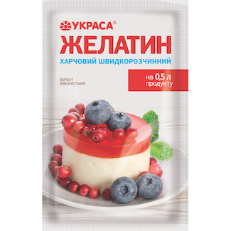 Желатин на 0,5 л продукту